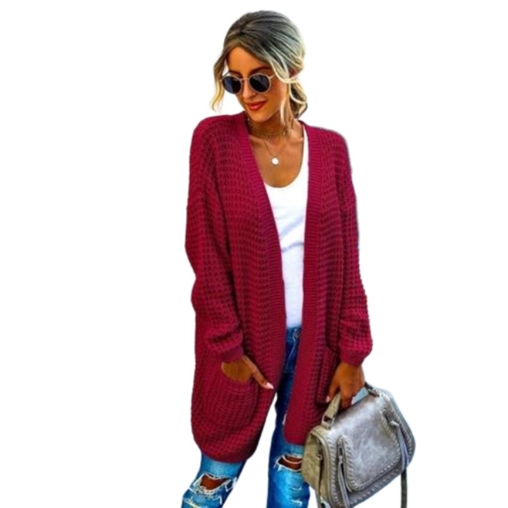 Women's Open Front Knit Cardigan